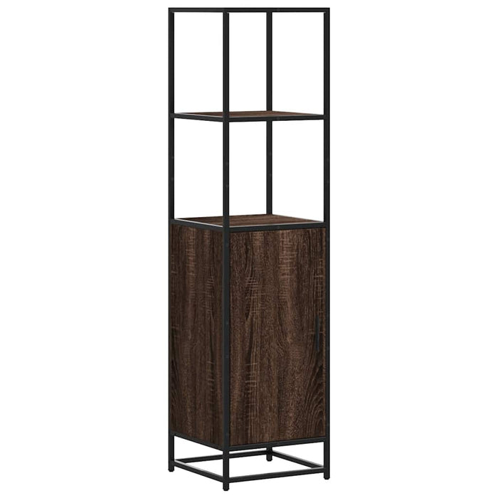Dulapuru stejar maro 35,5x35x139 cm lemn și metal prelucrat - WALTI WALTI