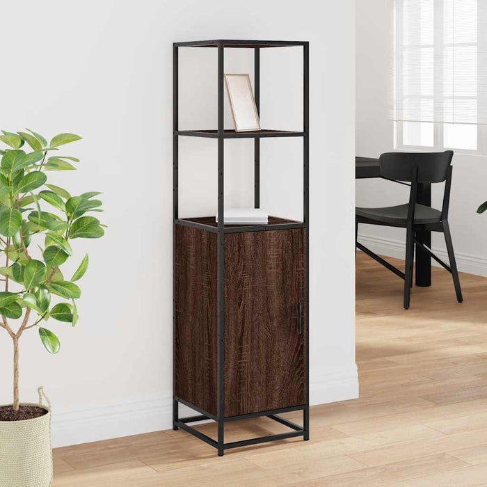 Dulapuru stejar maro 35,5x35x139 cm lemn și metal prelucrat - WALTI WALTI