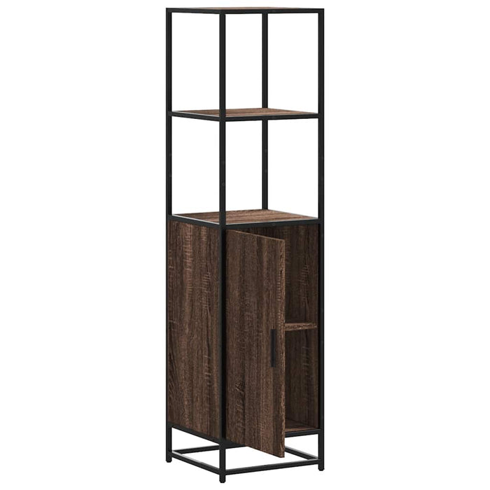 Dulapuru stejar maro 35,5x35x139 cm lemn și metal prelucrat - WALTI WALTI