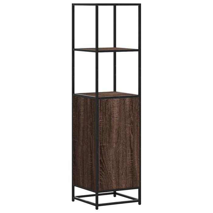 Dulapuru stejar maro 35,5x35x139 cm lemn și metal prelucrat - WALTI WALTI