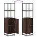 Dulapuru stejar maro 35,5x35x139 cm lemn și metal prelucrat - WALTI WALTI