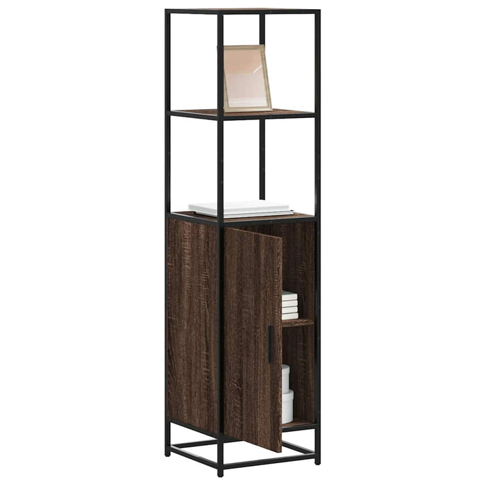 Dulapuru stejar maro 35,5x35x139 cm lemn și metal prelucrat - WALTI WALTI