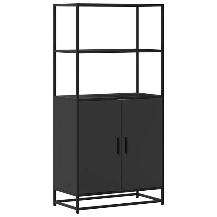 Dulapuru negru 68x35x139 cm lemn și metal prelucrat WALTI