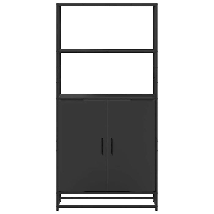 Dulapuru negru 68x35x139 cm lemn și metal prelucrat WALTI