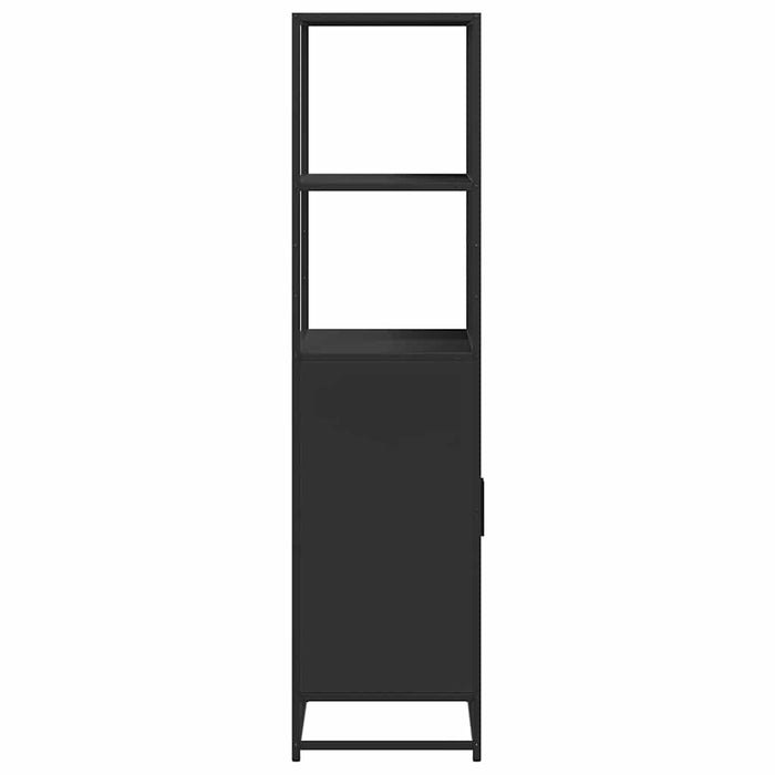 Dulapuru negru 68x35x139 cm lemn și metal prelucrat WALTI