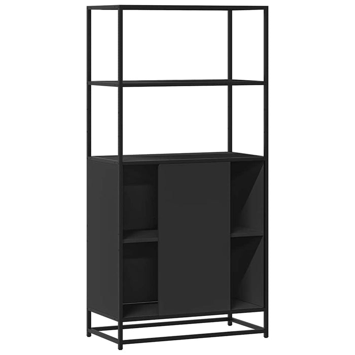 Dulapuru negru 68x35x139 cm lemn și metal prelucrat WALTI