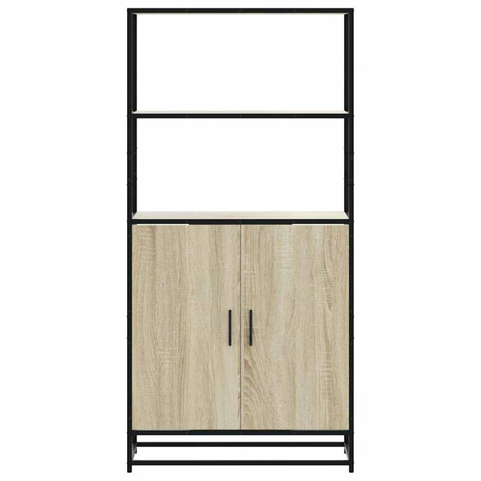 Dulapuru Stejar Sonoma 68x35x139 cm lemn și metal prelucrat - WALTI WALTI