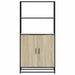 Dulapuru Stejar Sonoma 68x35x139 cm lemn și metal prelucrat - WALTI WALTI