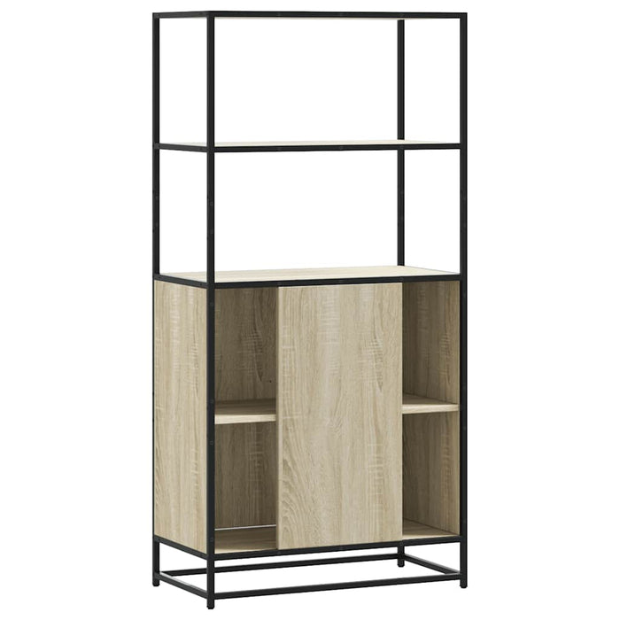 Dulapuru Stejar Sonoma 68x35x139 cm lemn și metal prelucrat - WALTI WALTI