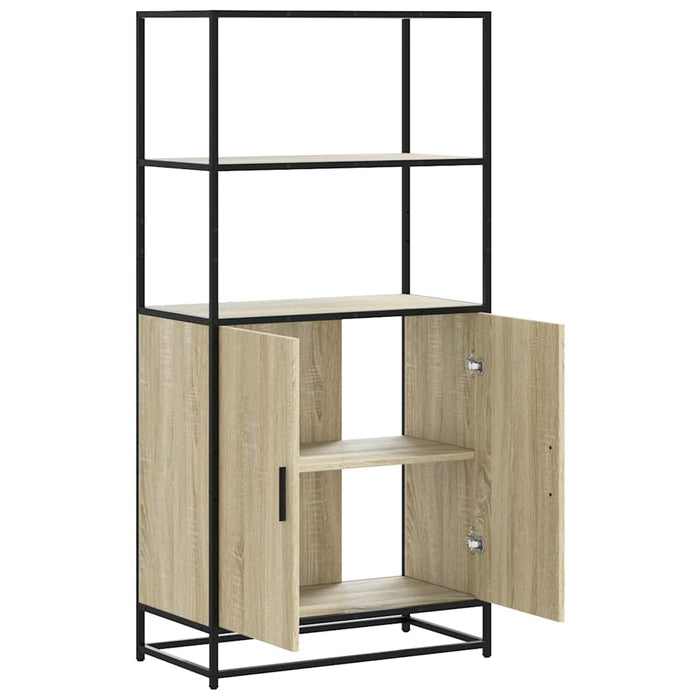 Dulapuru Stejar Sonoma 68x35x139 cm lemn și metal prelucrat - WALTI WALTI