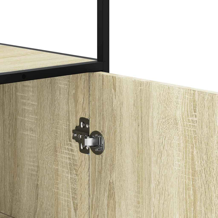 Dulapuru Stejar Sonoma 68x35x139 cm lemn și metal prelucrat - WALTI WALTI