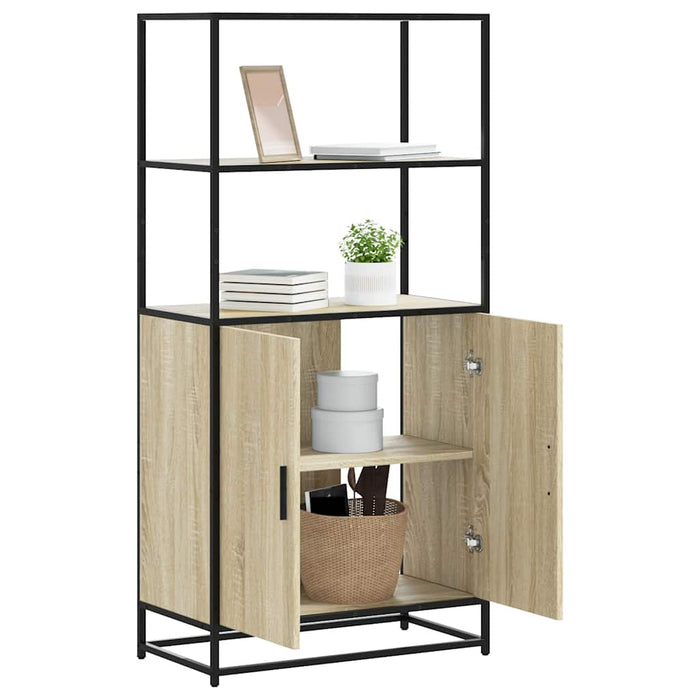 Dulapuru Stejar Sonoma 68x35x139 cm lemn și metal prelucrat - WALTI WALTI