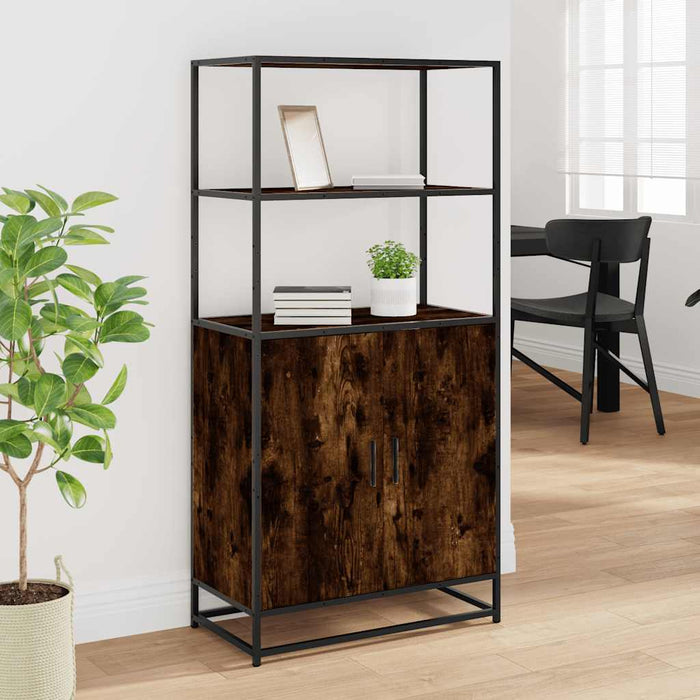 Dulapuru stejar afumat 68x35x139 cm lemn și metal prelucrat - WALTI WALTI