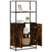 Dulapuru stejar afumat 68x35x139 cm lemn și metal prelucrat - WALTI WALTI