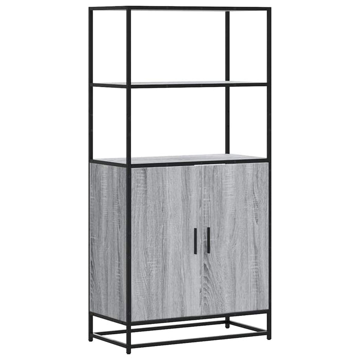 Dulap nalt gri Sonoma 68x35x139 cm lemn prelucrat - WALTI WALTI