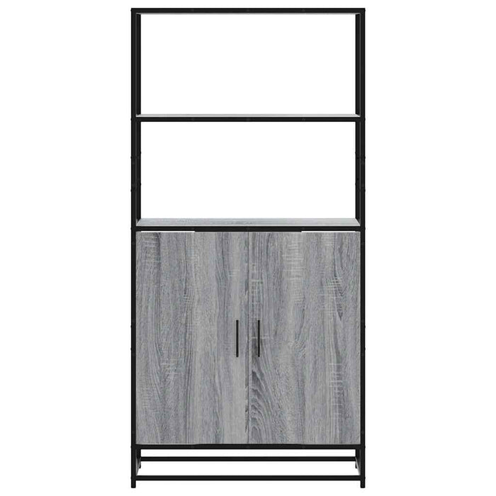 Dulap nalt gri Sonoma 68x35x139 cm lemn prelucrat - WALTI WALTI
