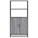 Dulap nalt gri Sonoma 68x35x139 cm lemn prelucrat - WALTI WALTI