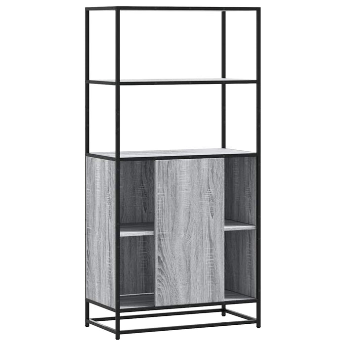 Dulap nalt gri Sonoma 68x35x139 cm lemn prelucrat - WALTI WALTI