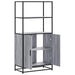 Dulap nalt gri Sonoma 68x35x139 cm lemn prelucrat - WALTI WALTI