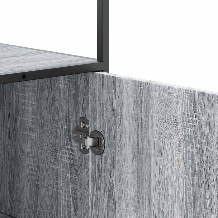 Dulap nalt gri Sonoma 68x35x139 cm lemn prelucrat - WALTI WALTI