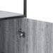 Dulap nalt gri Sonoma 68x35x139 cm lemn prelucrat - WALTI WALTI