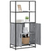 Dulap nalt gri Sonoma 68x35x139 cm lemn prelucrat - WALTI WALTI