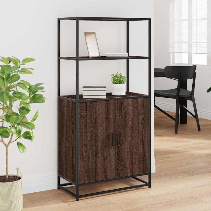 Dulapuru Stejar maro 68x35x139 cm lemn și metal prelucrat - WALTI WALTI