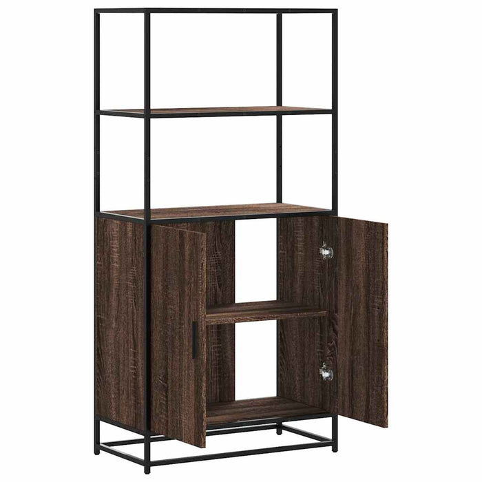 Dulapuru Stejar maro 68x35x139 cm lemn și metal prelucrat - WALTI WALTI