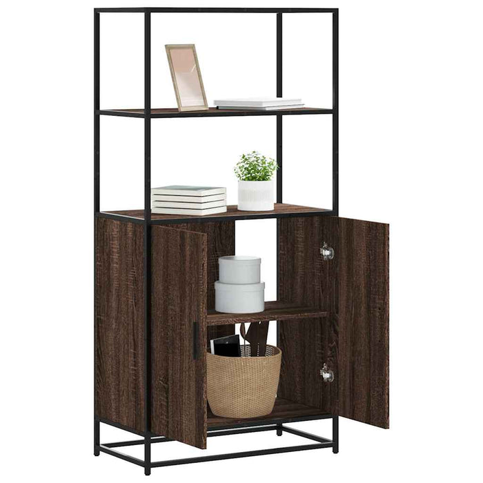 Dulapuru Stejar maro 68x35x139 cm lemn și metal prelucrat - WALTI WALTI