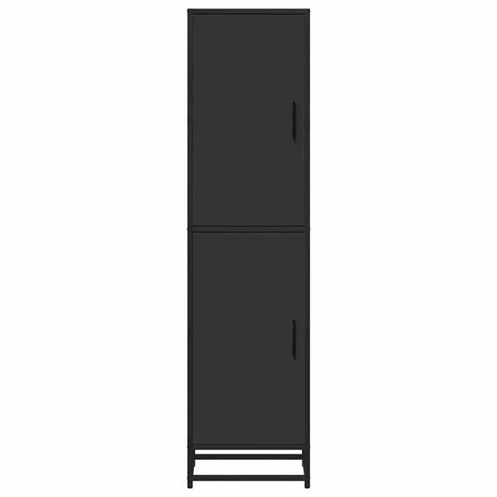 Dulapuru negru 35,5x35x139 cm lemn și metal prelucrat WALTI