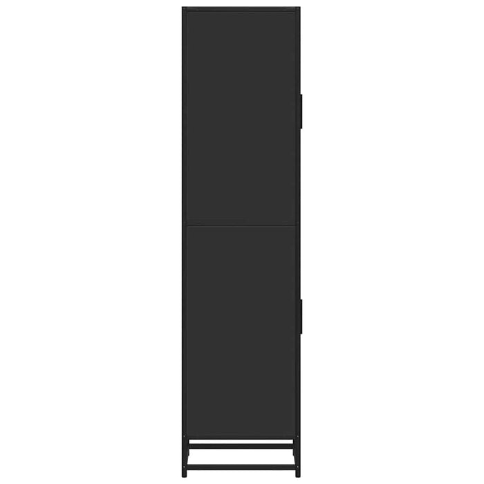 Dulapuru negru 35,5x35x139 cm lemn și metal prelucrat WALTI