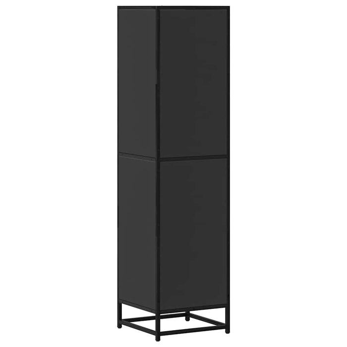 Dulapuru negru 35,5x35x139 cm lemn și metal prelucrat WALTI