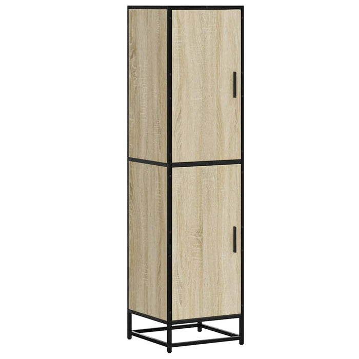 Dulapuru Stejar Sonoma 35,5x35x139 cm lemn și metal prelucrat WALTI