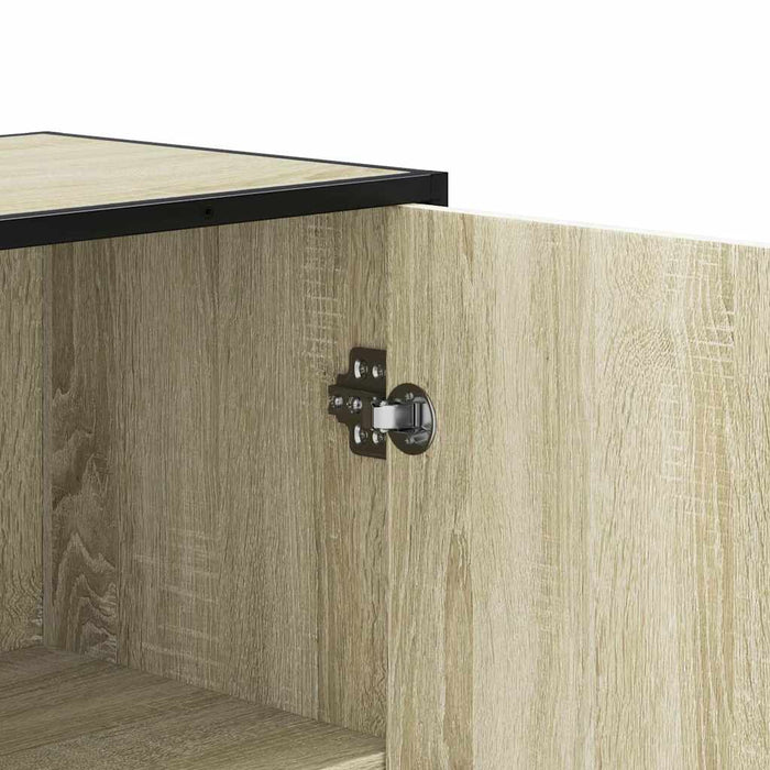Dulapuru Stejar Sonoma 35,5x35x139 cm lemn și metal prelucrat WALTI