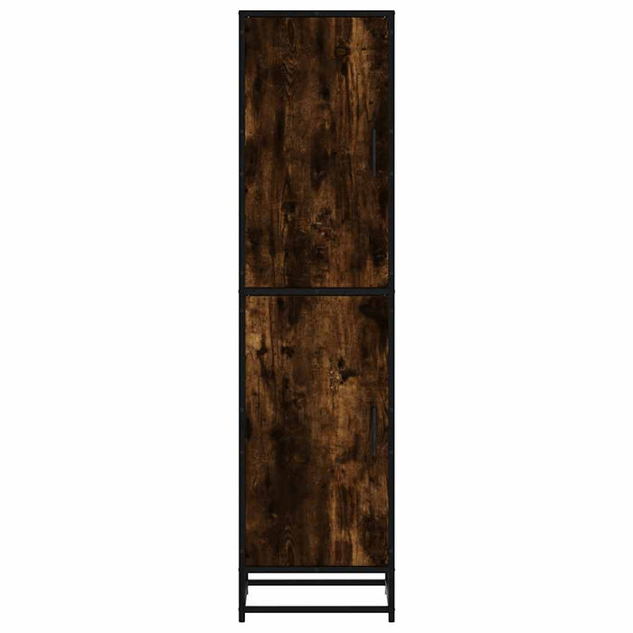 Dulapuru stejar afumat 35,5x35x139 cm lemn și metal prelucrat WALTI