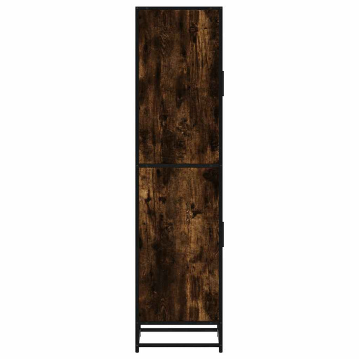 Dulapuru stejar afumat 35,5x35x139 cm lemn și metal prelucrat WALTI