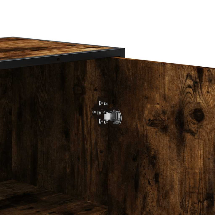 Dulapuru stejar afumat 35,5x35x139 cm lemn și metal prelucrat WALTI
