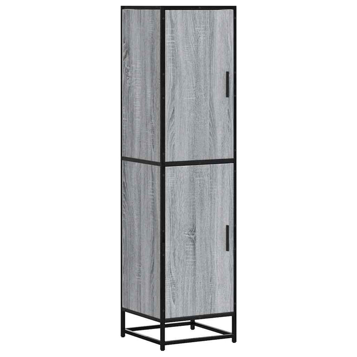 Dulap nalt gri Sonoma 35,5x35x139 cm lemn prelucrat - WALTI WALTI