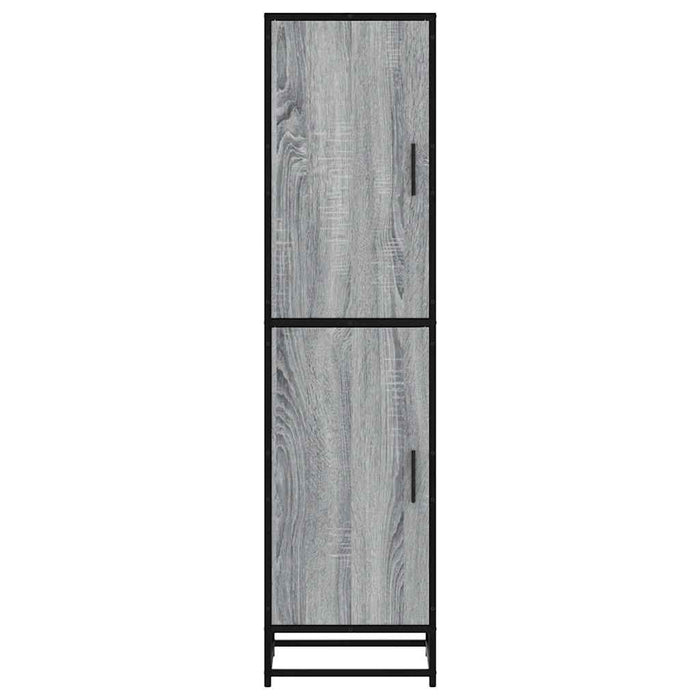 Dulap nalt gri Sonoma 35,5x35x139 cm lemn prelucrat - WALTI WALTI