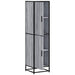 Dulap nalt gri Sonoma 35,5x35x139 cm lemn prelucrat - WALTI WALTI