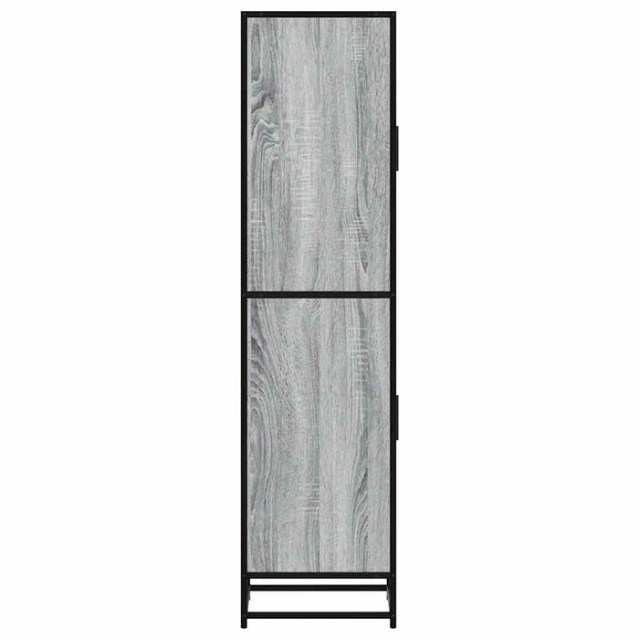 Dulap nalt gri Sonoma 35,5x35x139 cm lemn prelucrat - WALTI WALTI