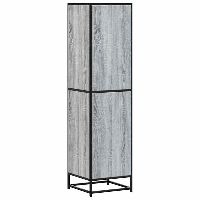 Dulap nalt gri Sonoma 35,5x35x139 cm lemn prelucrat - WALTI WALTI
