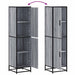 Dulap nalt gri Sonoma 35,5x35x139 cm lemn prelucrat - WALTI WALTI