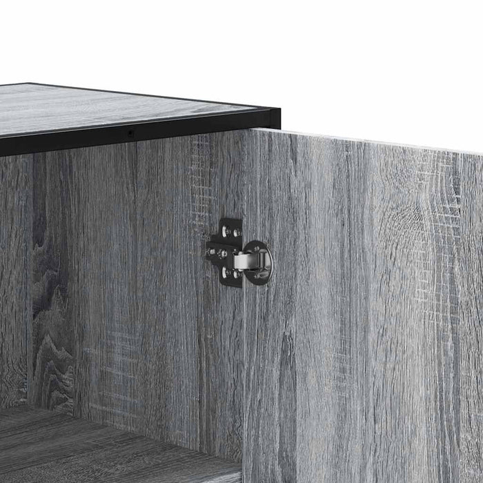 Dulap nalt gri Sonoma 35,5x35x139 cm lemn prelucrat - WALTI WALTI