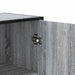 Dulap nalt gri Sonoma 35,5x35x139 cm lemn prelucrat - WALTI WALTI