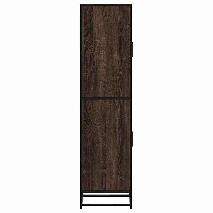 Dulapuru stejar maro 35,5x35x139 cm lemn și metal prelucrat - WALTI WALTI
