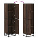 Dulapuru stejar maro 35,5x35x139 cm lemn și metal prelucrat - WALTI WALTI