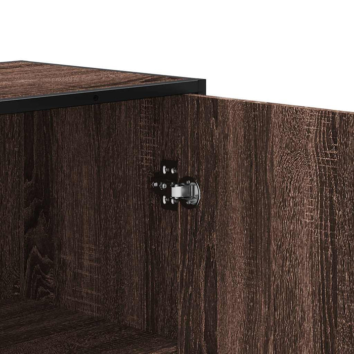 Dulapuru stejar maro 35,5x35x139 cm lemn și metal prelucrat - WALTI WALTI