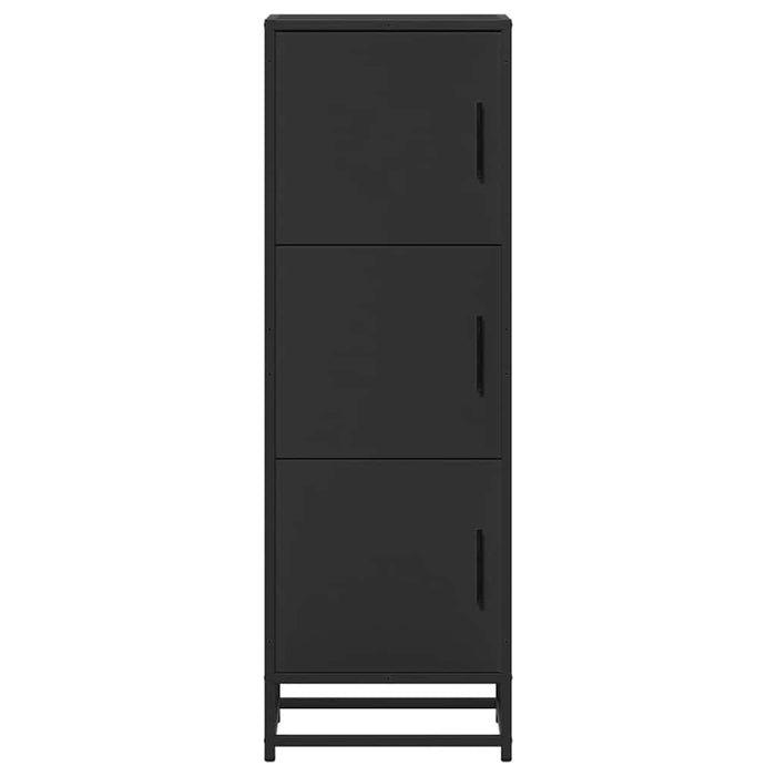 Dulapuru negru 35,5x35x106,5 cm lemn și metal prelucrat WALTI