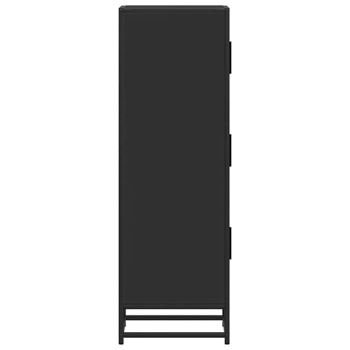 Dulapuru negru 35,5x35x106,5 cm lemn și metal prelucrat WALTI